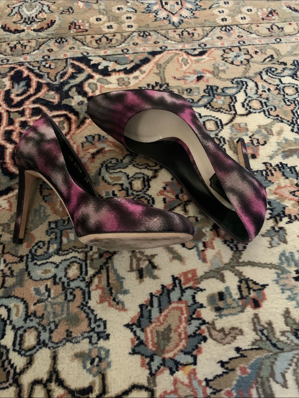 Dior Iridescent Plum Ombre Stiletto Pumps - Picture 9 of 14